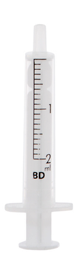 Шприц 2 мл иньекционный одноразовый стерильный с иглой (0,6 мм*30 мм) ВD Дискардит (BD Discardit) 1 шт — Фото 1