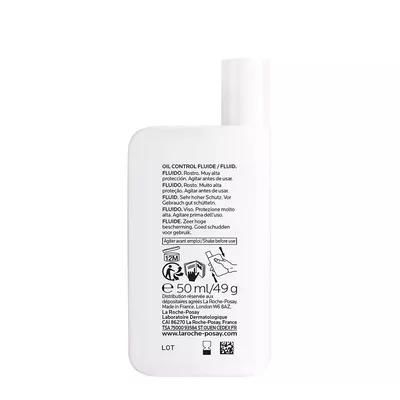 Ля Рош (La Roche-Posay) Антгелиос UVMune 400 Оил Контрол легкий солнцезащитный флюид для жирной чувствительной кожи лица с матирующим эффектом SPF50+ 50 мл — Фото 2