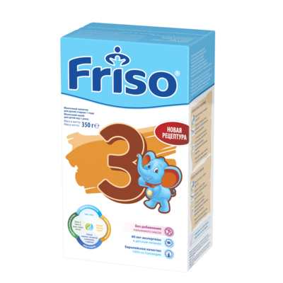 Смесь молочная Фрисо 3 (Friso 3) для детей с 12 месяцев 350 г — Фото 1