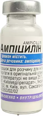 Ампициллин порошок для инъекций 1000 мг флакон №1 — Фото 1
