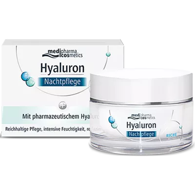 Фарма Гиалурон (Pharma Hyaluron) Риш крем ночной для лица (стеклянная банка) 50 мл — Фото 2