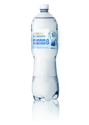 Вода минеральная "Поляна Квасовая-8" сильногазированная 1 л (пет) — Фото 1