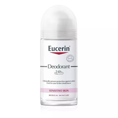 Юцерин (Eucerin) дезодорант шариковый 24 часа защита для гиперчувствствительной кожи, склонной к аллергии 50 мл — Фото 1