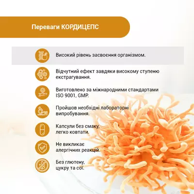 Кордицепс супер капсули 400 мг №60 — Фото 8