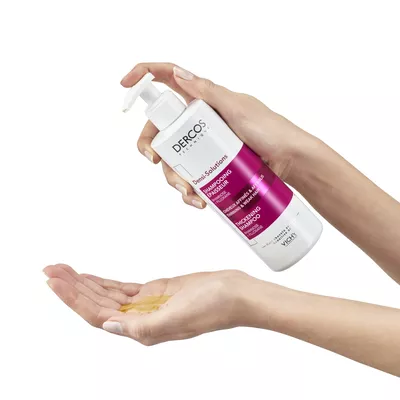 Виши (Vichy) Деркос Денси-Солюшнз шампунь для восстановления густоты и объема тонких ослабленных волос 400 мл — Фото 3