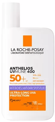 Ля Рош (La Roche-Posay) Антгеліос UVMune легкий сонцезахисний флюїд проти пігментованої шкіри SPF50+ 50 мл — Фото 1
