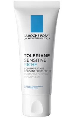 Ля Рош (La Roche-Posay) Толеран Сенситив Риш увлажняющий защитный крем для сухой и чувствительной кожи лица 40 мл — Фото 1