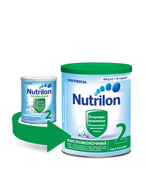 Суміш молочна Нутрилон 2 (Nutrilon) Кисломолочний з 6 місяців 400 г — Фото 1
