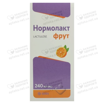 Нормолакт Фрут сироп 667 мг/мл флакон 240 мл — Фото 1