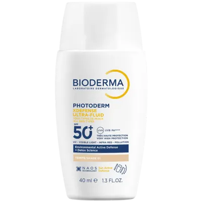 Биодерма (Bioderma) Фотодерм Икс Дефенс ультрафлюид SPF50+ тон 01 40 мл — Фото 1