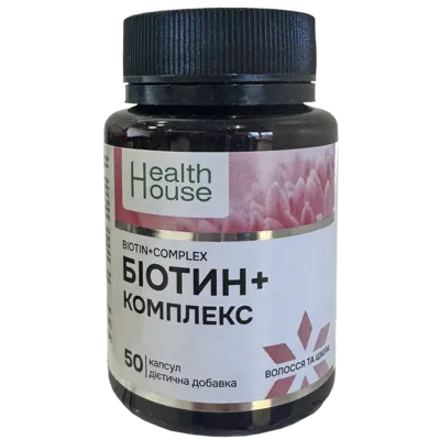 Біотин+комплекс капсули №50, Хелз Хаус — Фото 1