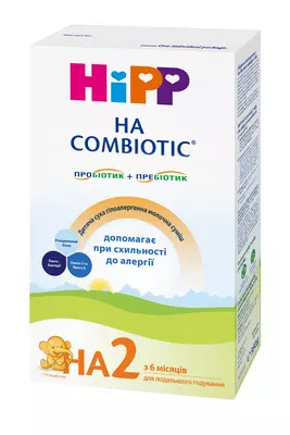 Суміш молочна Хіпп 2 (HiPP) НА Комбіотик для дітей з 6 до 12 місяців 350 г — Фото 1