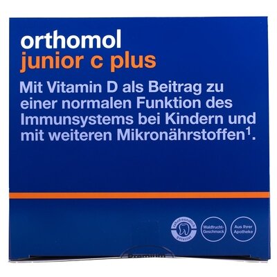 Ортомол Джуніор С Плюс (Orthоmol Junior C Plus) жувальні машинки смак апельсину з 4 до 15 років курс 30 днів — Фото 2