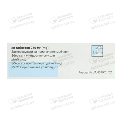 Флемоксин Солютаб таблетки диспергуючі 250 мг №20 — Фото 3