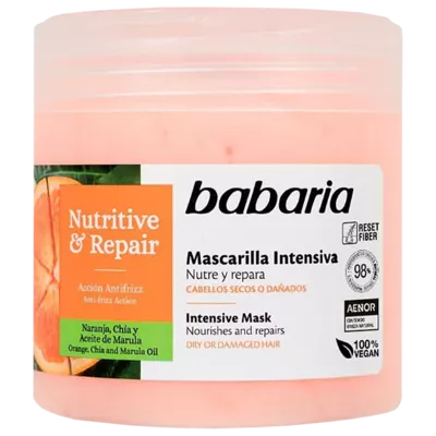 Бабария (Babaria) Маска для волос интенсивная питательная и восстанавливающая 400 мл — Фото 1