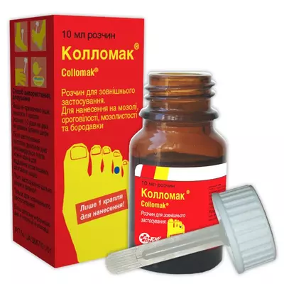 Колломак М розчин нашкірний 16,7% флакон 10 мл — Фото 1