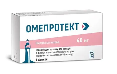 Омепротект порошок для розчину для ін’єкцій по 40 мг №1 — Фото 1