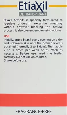 Етіаксіл (Etiaxil) Нормал дезодорант-антиперспірант кульковий для нормальної шкіри від підвищеного потовиділення 15 мл — Фото 4