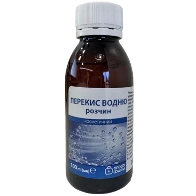 Перекис водню розчин 3% флакон 100 мл, Профі Фарм — Фото 1