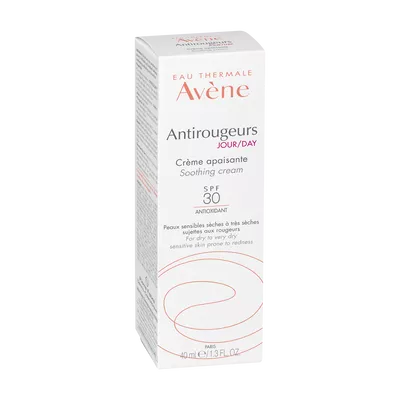 Авен (Avene) Антиружер крем дневной для сухой и очень сухой чувствительной кожи, склонной к покраснениям SPF30 40 мл — Фото 1