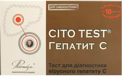 Тест Цито Тест (Cito Test HCV) для визначення вірусу гепатиту C 1 шт — Фото 1