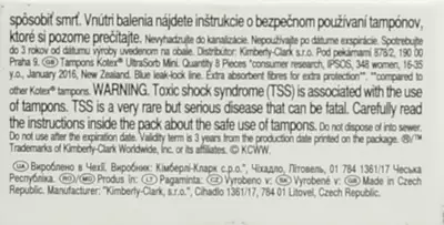 Тампоны Котекс Ультра сорб мини (Kotex Ultra sorb mini) 8 шт — Фото 3