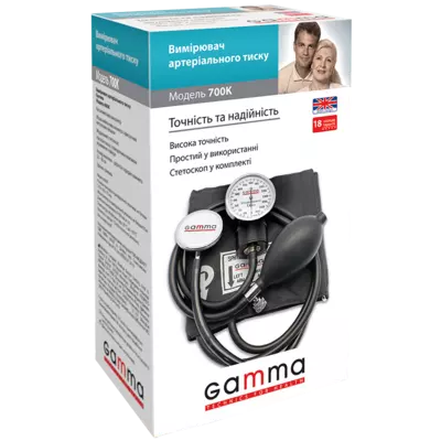 Тонометр Гамма (Gamma) 700K механічний зі стетоскопом — Фото 1