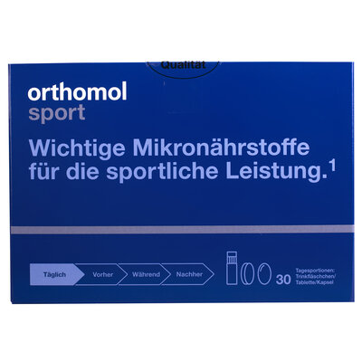 Ортомол Спорт Омега 3 (Orthоmol Sport Omega-3) флаконы, таблетки и капсулы курс 30 дней — Фото 1