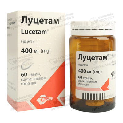 Луцетам таблетки покрытые оболочкой 400 мг №60 — Фото 5