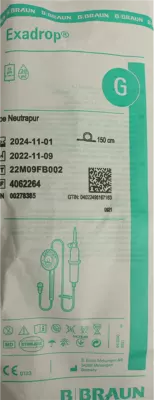Система для інфузій з регулятором швидкості Ескадроп тип Нейтрапур 150 см — Фото 1