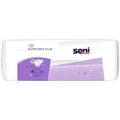 Підгузники для дорослих Супер Сені Плюс Лардж (Super Seni+ Large) розмір 3 30 шт — Фото 1
