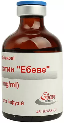 Карбоплатин "Ебеве" концентрат для розчину для інфузій 450 мг флакон 45 мл №1 — Фото 6