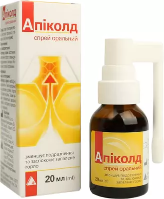 Апіколд спрей для горла флакон 20 мл — Фото 4