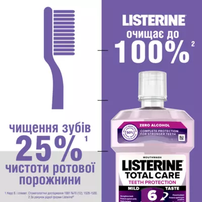 Ополаскиватель для полости рта Листерин (Listerine) Total Care 6 в 1 500 мл — Фото 9