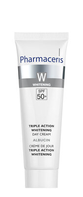 Фармацеріс W (Pharmaceris W) Альбуцин крем денний потрійної дії відбілюючий SPF50+ 30 мл — Фото 2