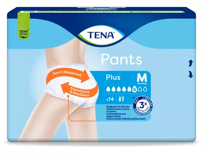Підгузники-труси для дорослих Тена Пантс Плюс Медіум (Tena Pants+ Medium) розмір 2 14 шт — Фото 1