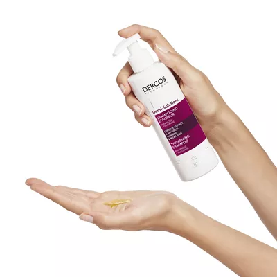 Віши (Vichy) Деркос Денсі-Солюшнз шампунь для відновлення густоти та об’єму тонкого ослабленого волосся 250 мл — Фото 3