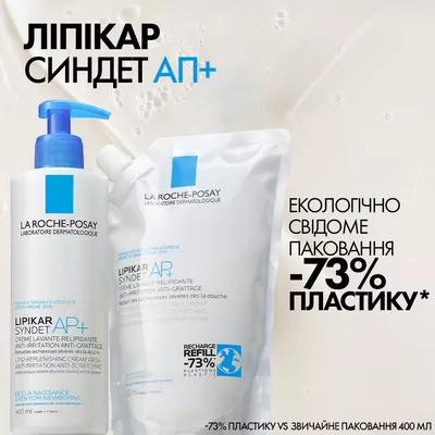 Ля Рош (La Roche-Posay) Липикар Синдет АР+ крем-гель для очищения кожи 400 мл (дой-пак) — Фото 3