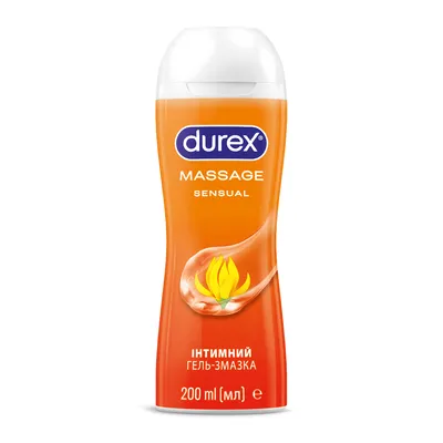 Гель-змазка інтимна Дюрекс (Durex Massage Sensual) з іланг-ілангом 200 мл — Фото 1