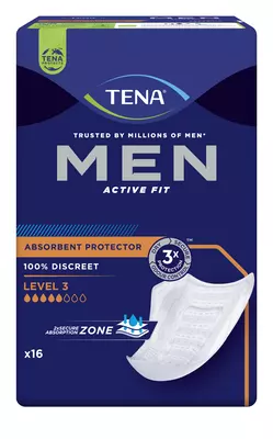 Прокладки урологические Тена (Tena ForMen) ActiveFit Level 3 №16 — Фото 1