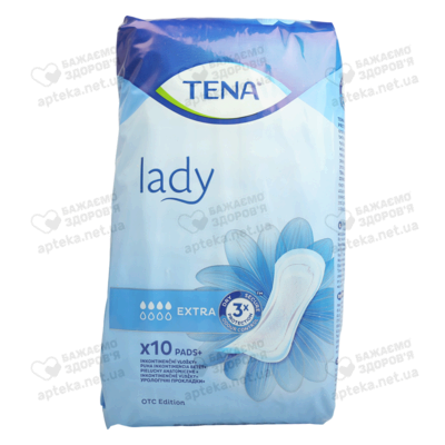 Прокладки урологічні жіночі Тена Леді Екстра (Tena Lady Extra) 10 шт — Фото 1