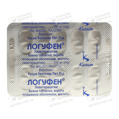 Логуфен таблетки вкриті оболонкою 250 мг №60 — Фото 4