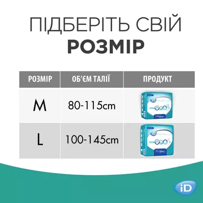 Підгузники-труси для дорослих АйДі (ID Pants+) розмір M 30 шт — Фото 8