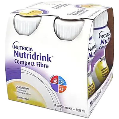 Нутрідрінк Компакт Фабре (Nutridrink Compact Fibre) з харчовими волокнами з ванільним смаком 125 мл №4 — Фото 1