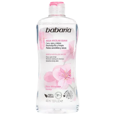 Бабария (Babaria) Вода мицеллярная для лица для снятия макияжа с шиповником 400 мл — Фото 1