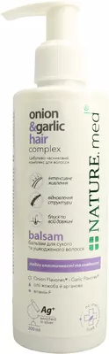 НатурМед (NATURE.med) Луково-чесночный комплекс бальзам для сухих и поврежденных волос 200 мл — Фото 6