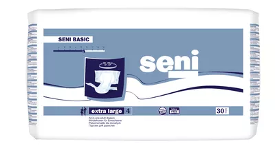 Підгузники для дорослих Сені Базік Екстра Лардж (Seni Basic Extra Large) розмір 4 30 шт — Фото 1