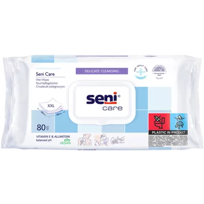 Салфетки влажные Сени Кеа (Seni Сare) 80 шт — Фото 1
