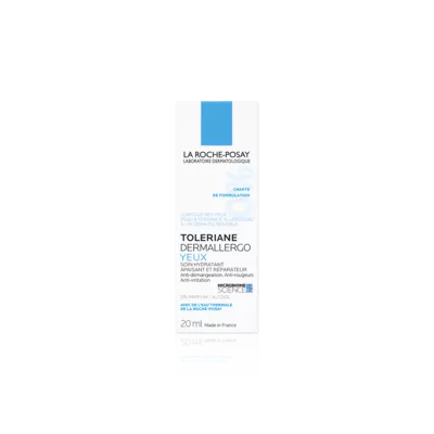 Ля Рош (La Roche-Posay) Толеран Дермалерго крем-догляд заспокійливий зволожувальний для гіперчутливої та схильної до алергії або атопії шкіри контуру очей 20 мл — Фото 3