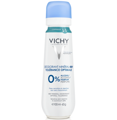Віши (Vichy) Дезодорант-спрей 48 годин для чутливої шкіри з мінералами 100 мл — Фото 1